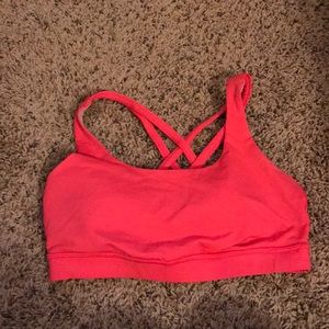 Lululemon bra 8 hot pink boom juice